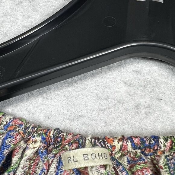 Ralph Lauren Blouse Womens Size Medium Paisley Denim Supply Gauzy Feel RL Boho - Picture 9 of 10